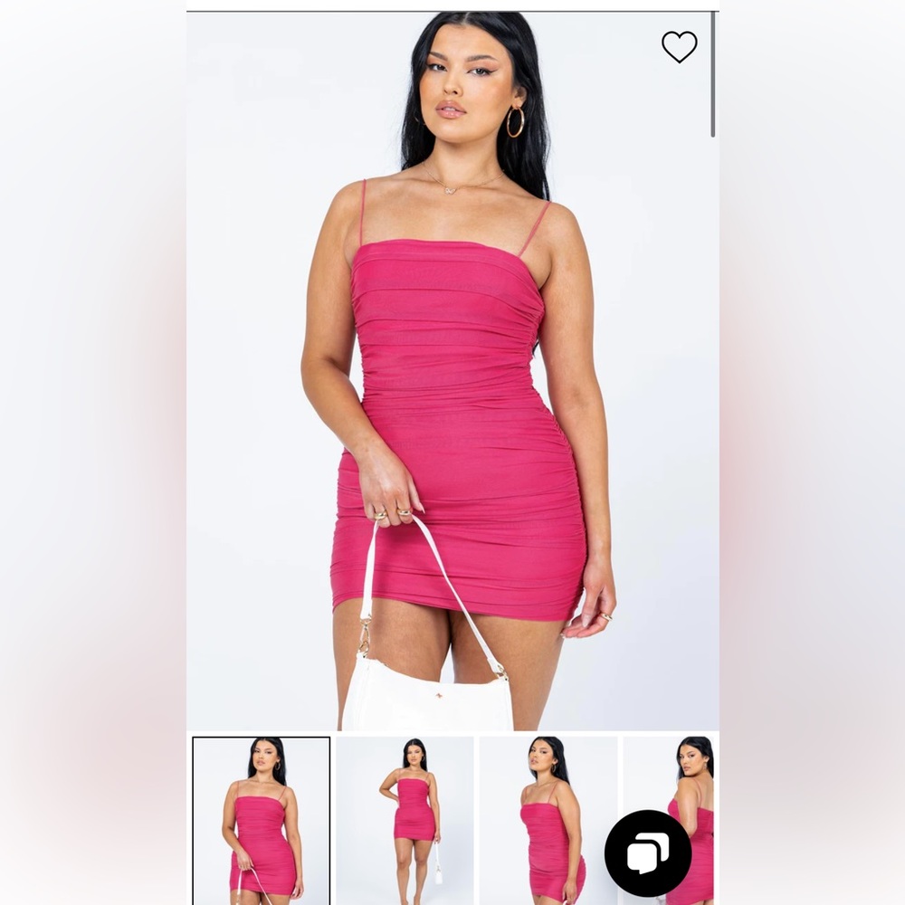 Princess Polly Pink Tara Mini Dress, NWT